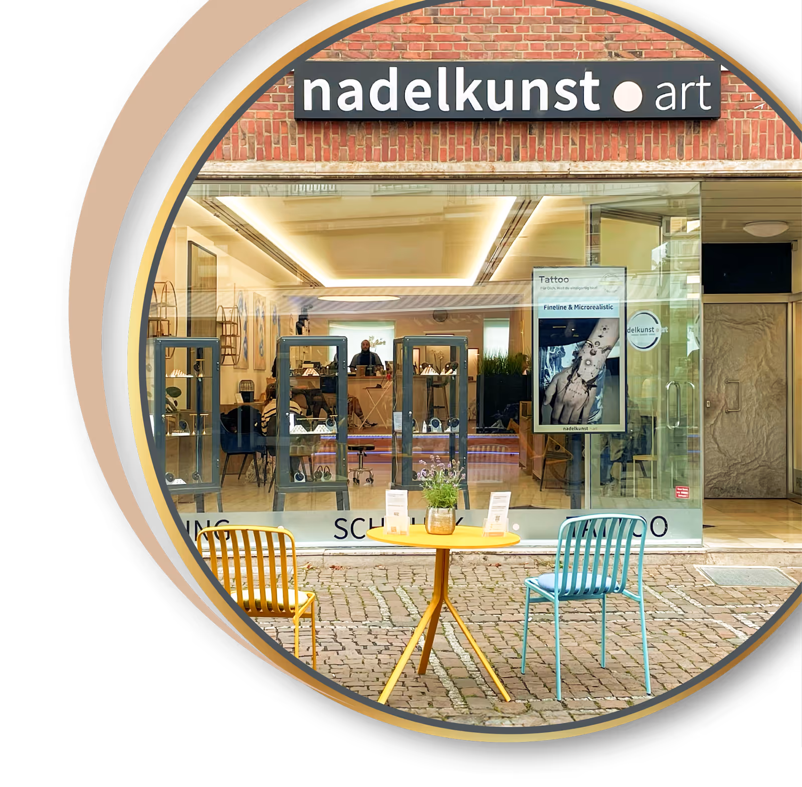 Das Tattoo und Piercing Studio in Aachen am Markt ist aus Düren gut zu erreichen