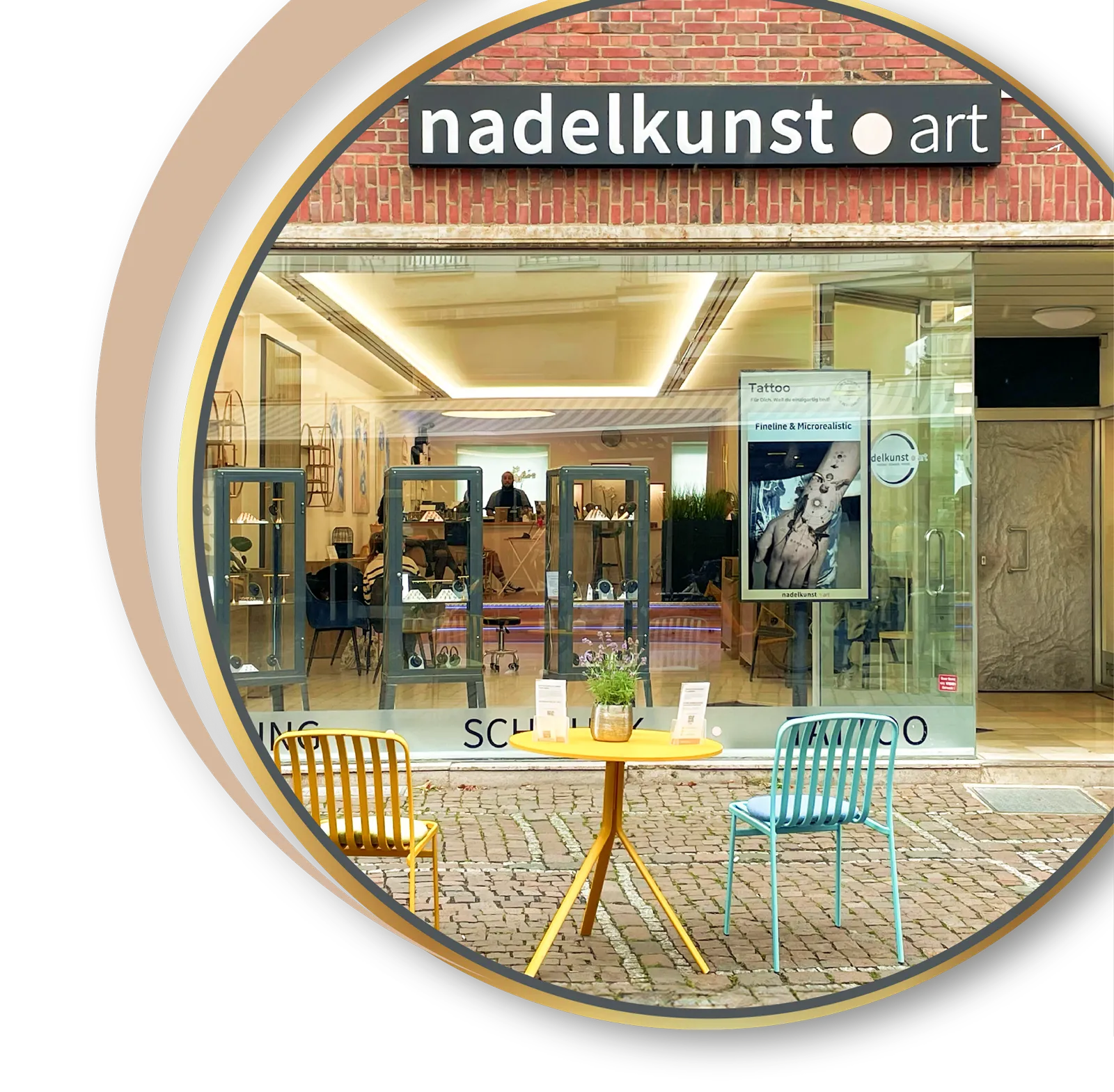 Das Tattoo und Piercing Studio in Aachen am Markt ist aus Eupen gut zu erreichen