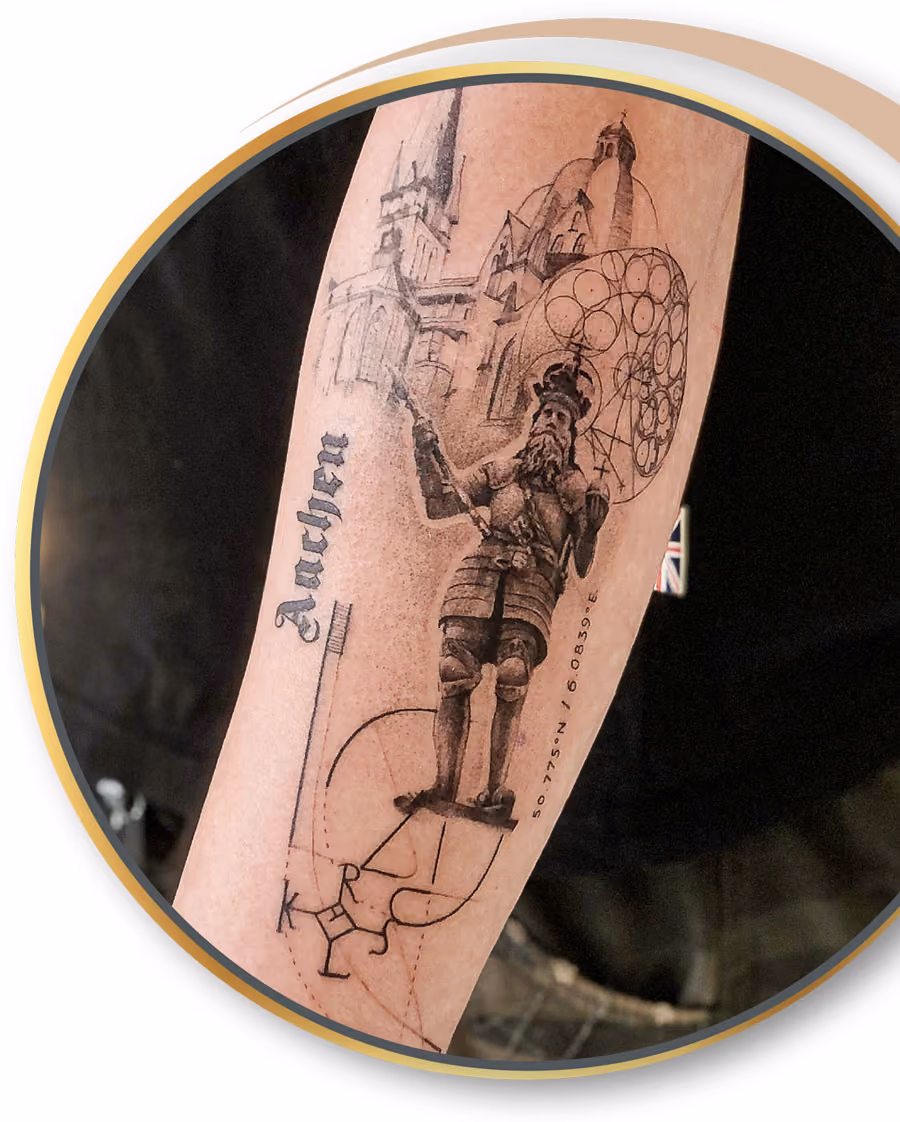 in Düren bietet nadelkunst.art Tattoos auch für Baesweiler