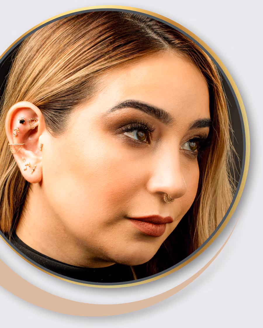 Verschiedene Piercings von nadelkunst.art in aachen für Düren